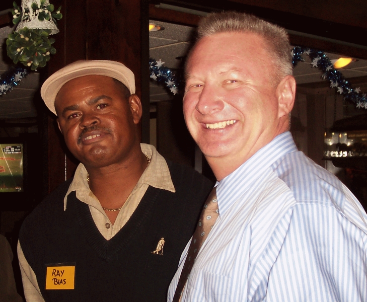Ray Bias and Bobby (Robert) O'Brien at the '77 reunion in 2006
